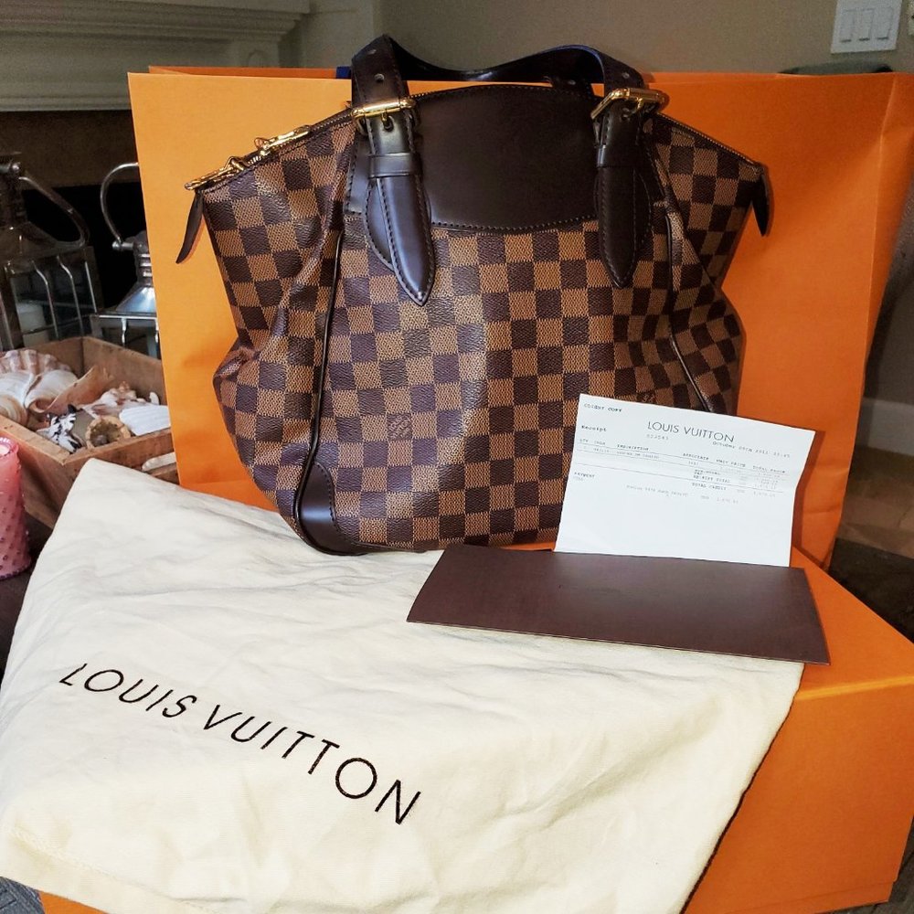 Authentic Louis Vuitton Verona Ebene Damier MM Bag